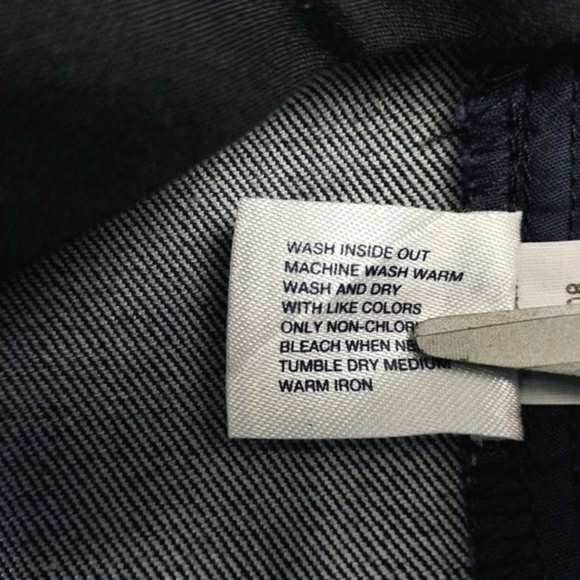 GAP Dark Blue Wash Low Rise Straight Flare Leg Denim Trouser Jeans Womens 8L NWT - Picture 12 of 15